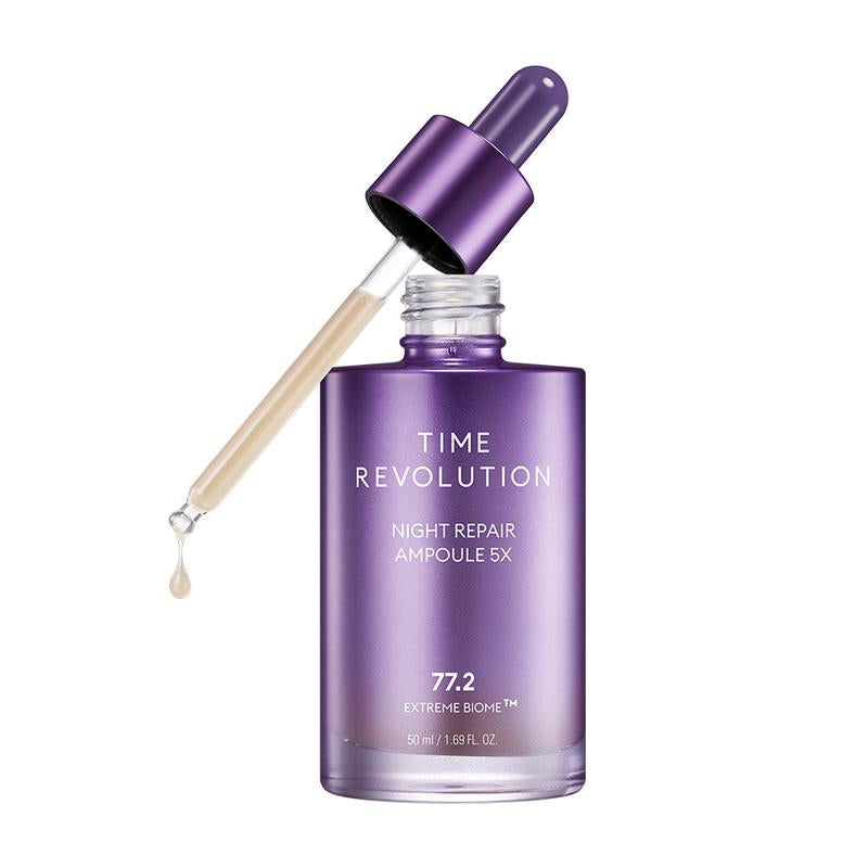 [MISSHA Official] Time Revolution Night Repair Ampoule 5X - Overnight Anti-Aging Probiotic Serum