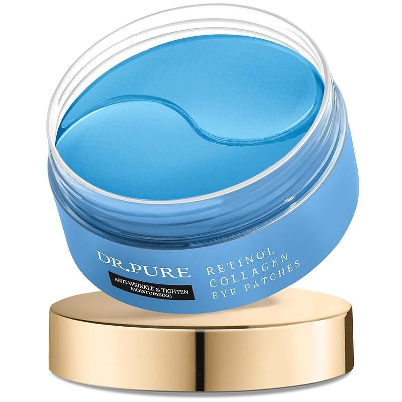 Under Eye Patches for Puffiness: Dark Circles and Puffy Eyes Treatment Caffeine Eye Mask with Niacinamide Hyaluronic Acid - Smooth Wrinkles Reduce Eye Bags Undereye Gel Pad (30 Pairs)